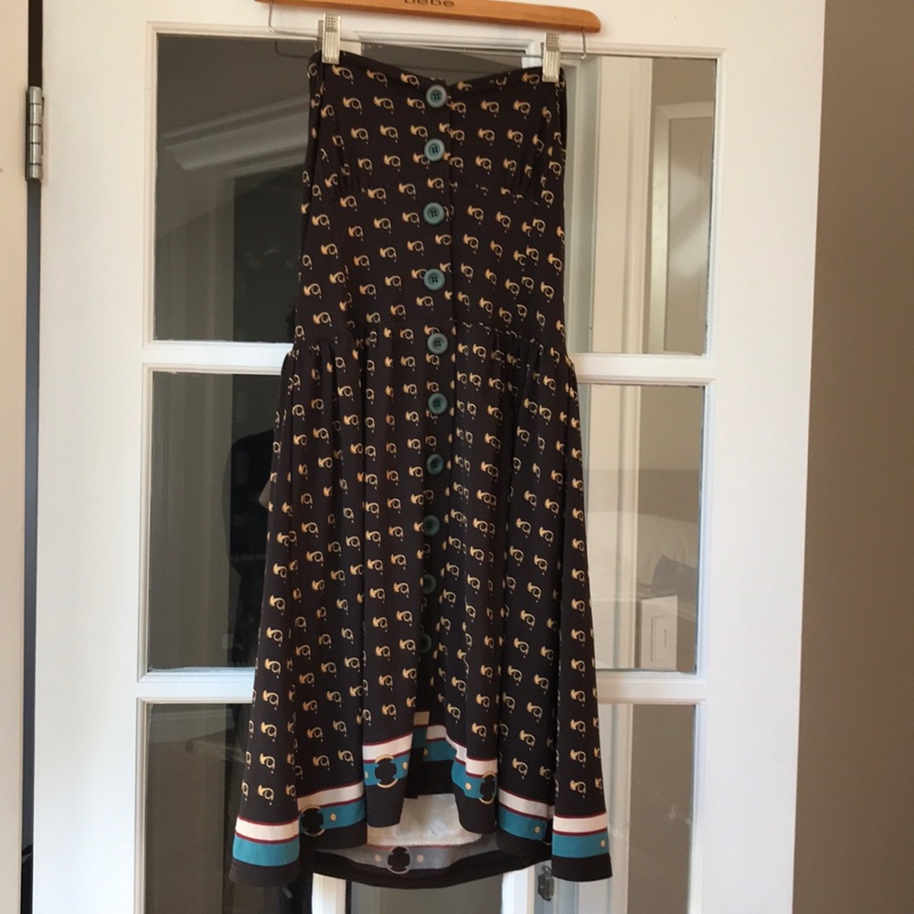 Strapless button up dress - 213